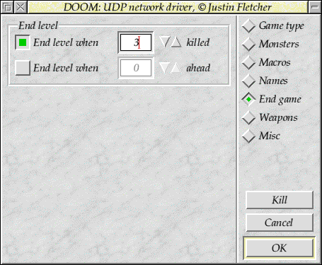 Network end configuration