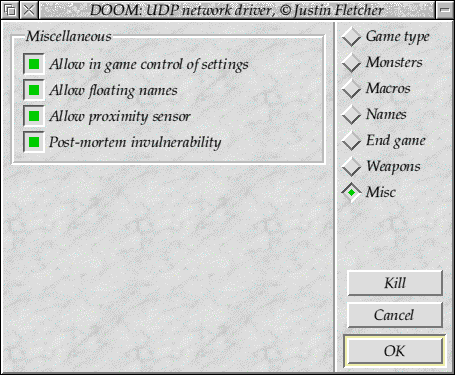 Network miscellaneous configuration