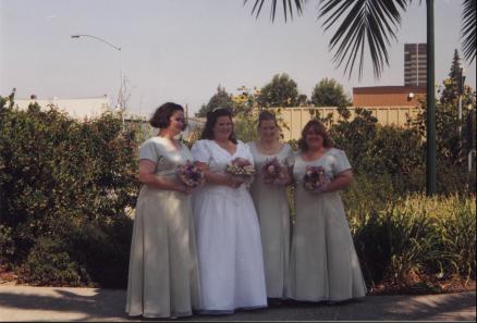 The Bridesmaids and Bride
