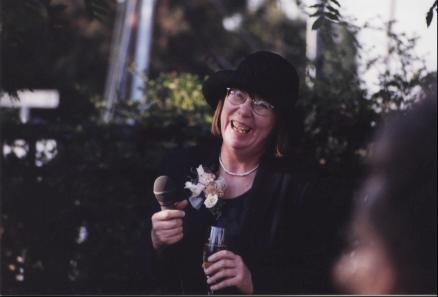 Betty-Ann says a few words