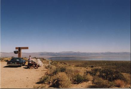 A vista point above Mono Lake