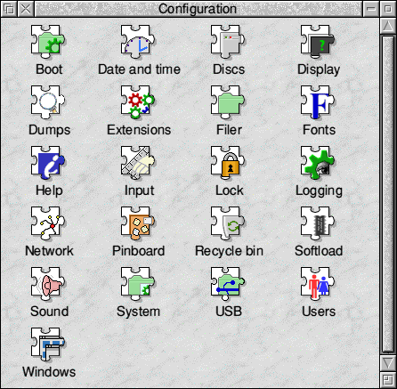 Top level configuration groups